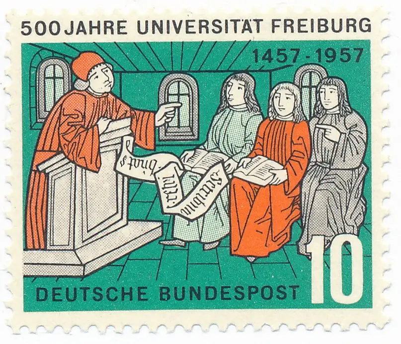 1957 Freiburg 500J Uni Mi 256